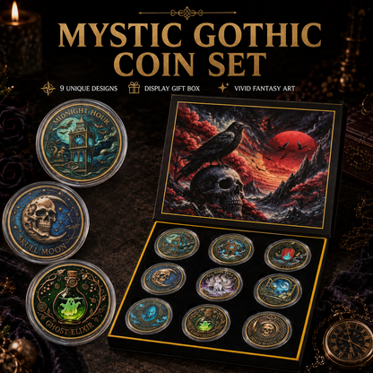 ⚜️Themed Collectible Coin Sets｜Christmas · Mystic Gothic · Haunted Gothic