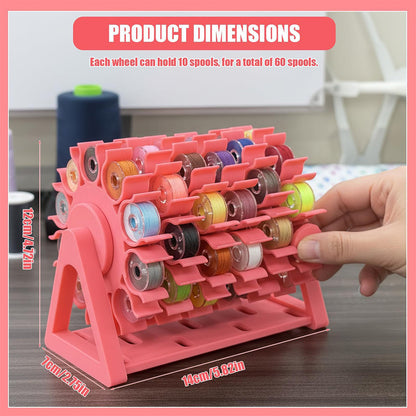 Rotating Bobbin Thread Organizer