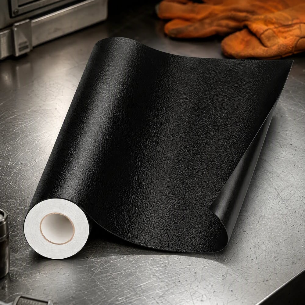 Black Self-Adhesive Leather Repair Patch Roll