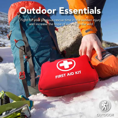 First Aid Kit – High-quality, waterproof, and portable trauma first aid kit, suitable for various emergency situations.