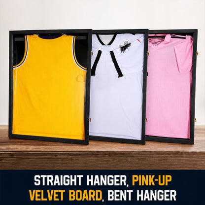 Wooden Memorial Jersey Display Frame (Magnetic Door) – Keep Your Sweat & Love In Perfect Condition!