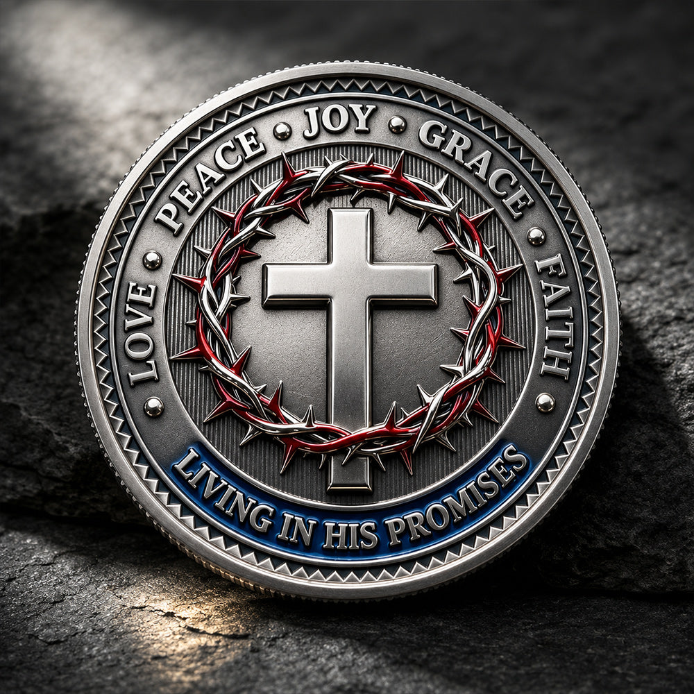 Life Light Faith Religious Lucky Coin Collectible Keepsake