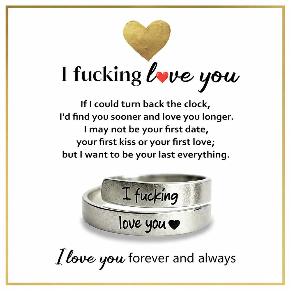 For Love - I   F🖤cking Love You Ring