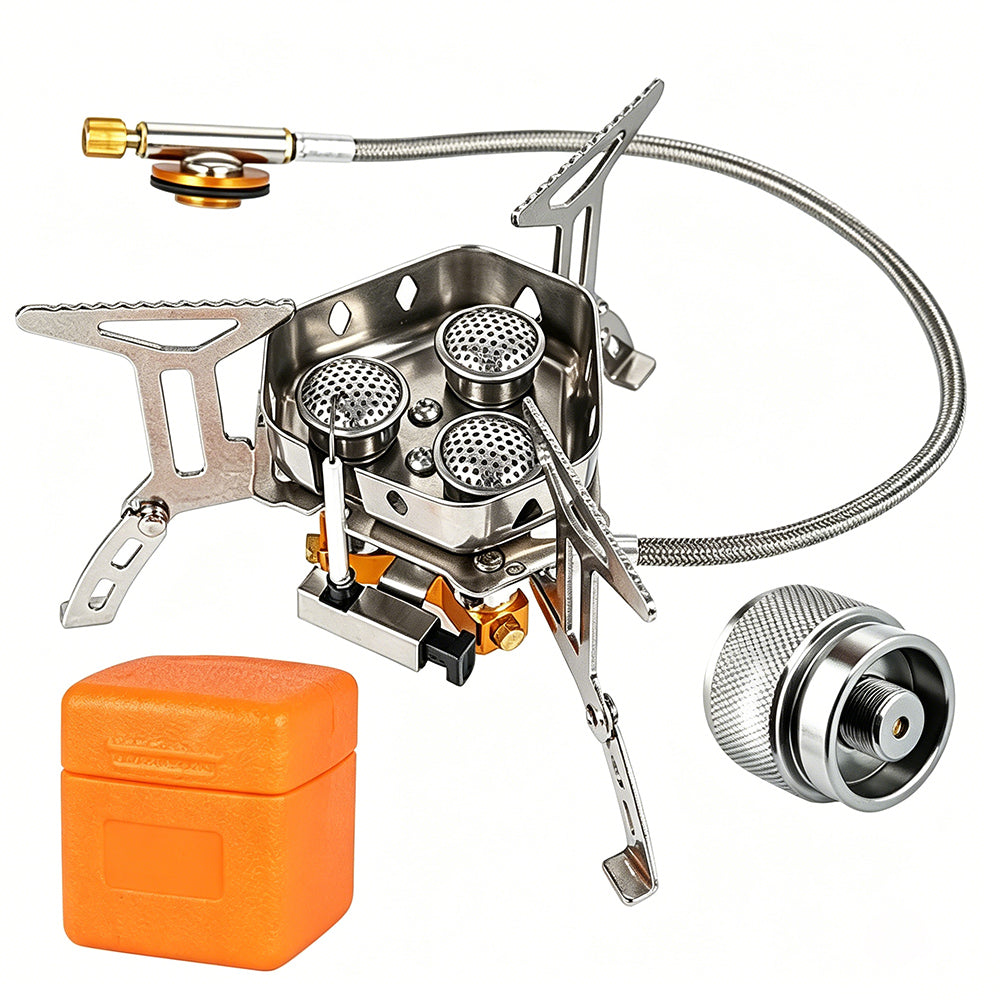 Camping Gas Burner – 5800W, Piezo Ignition, Windproof