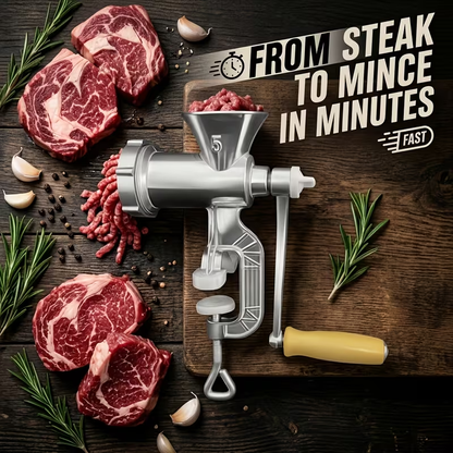 Home Hand Crank Meat Grinder and Sausage Stuffer