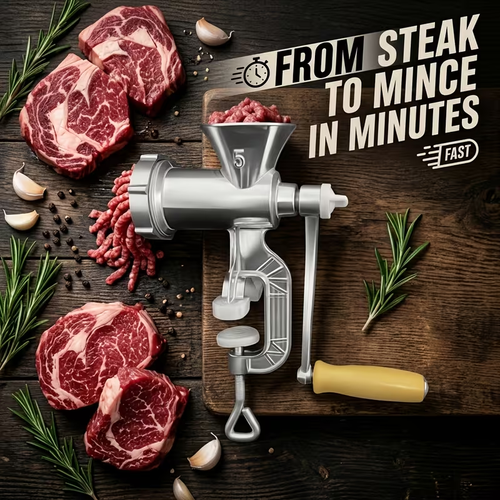Home Hand Crank Meat Grinder and Sausage Stuffer