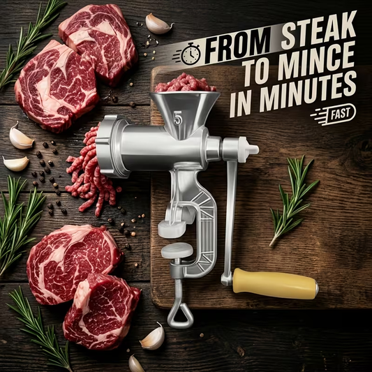 Home Hand Crank Meat Grinder and Sausage Stuffer