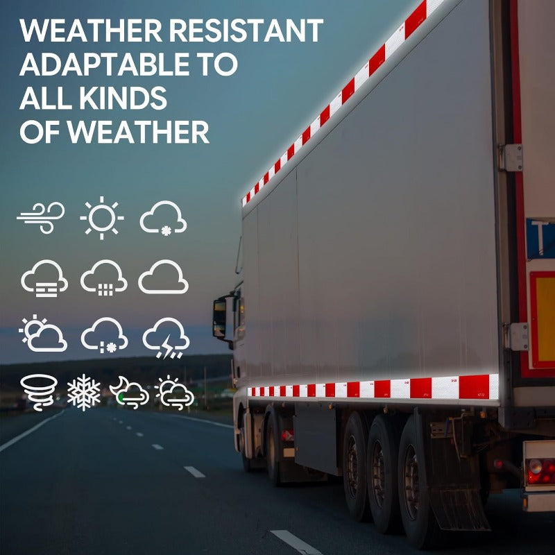 🚚✨ High-Visibility Reflective Safety Tape – Waterproof, Self-Adhesive Warning Tape for Trucks, Trailers & Vehicles