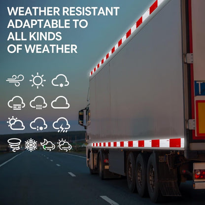 🚚✨ High-Visibility Reflective Safety Tape – Waterproof, Self-Adhesive Warning Tape for Trucks, Trailers & Vehicles