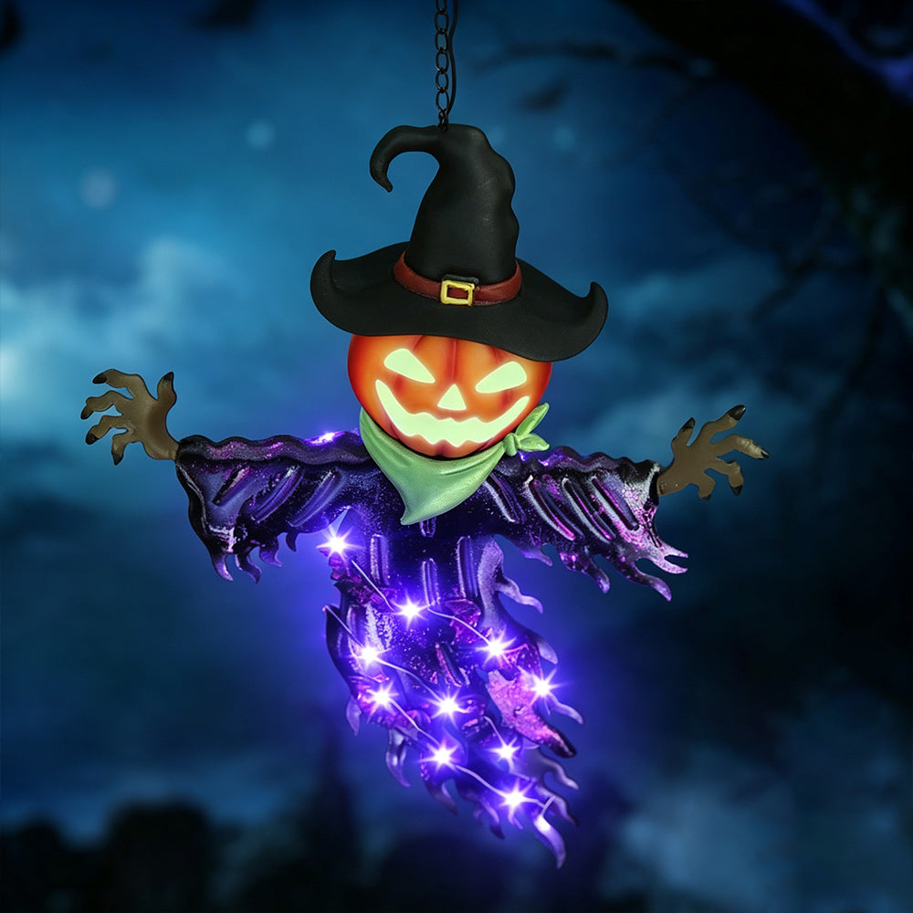 Solar Halloween Pumpkin Hanging Decor – Outdoor Halloween Lights