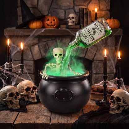Cursed Witch’s Brew Cauldron – Halloween Spooky Decoration