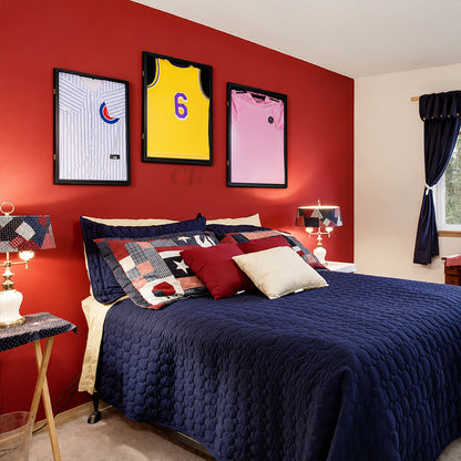 Wooden Memorial Jersey Display Frame (Magnetic Door) – Keep Your Sweat & Love In Perfect Condition!