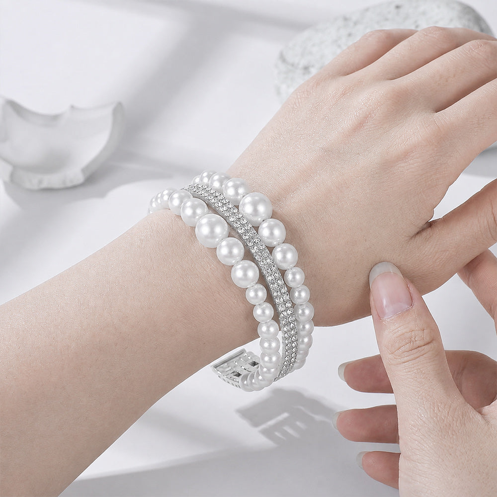 Lucky Pearl & Crystal Bracelet