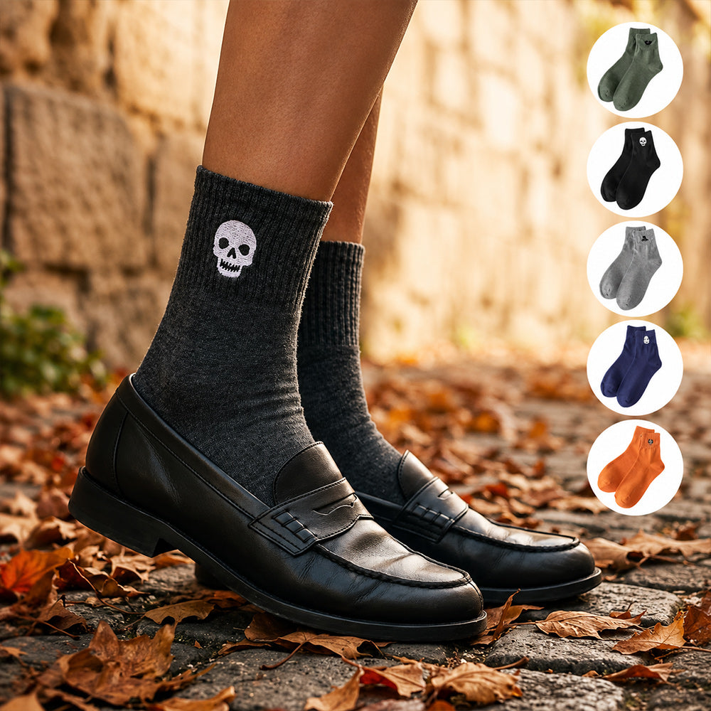 Halloween Embroidered Ankle Socks