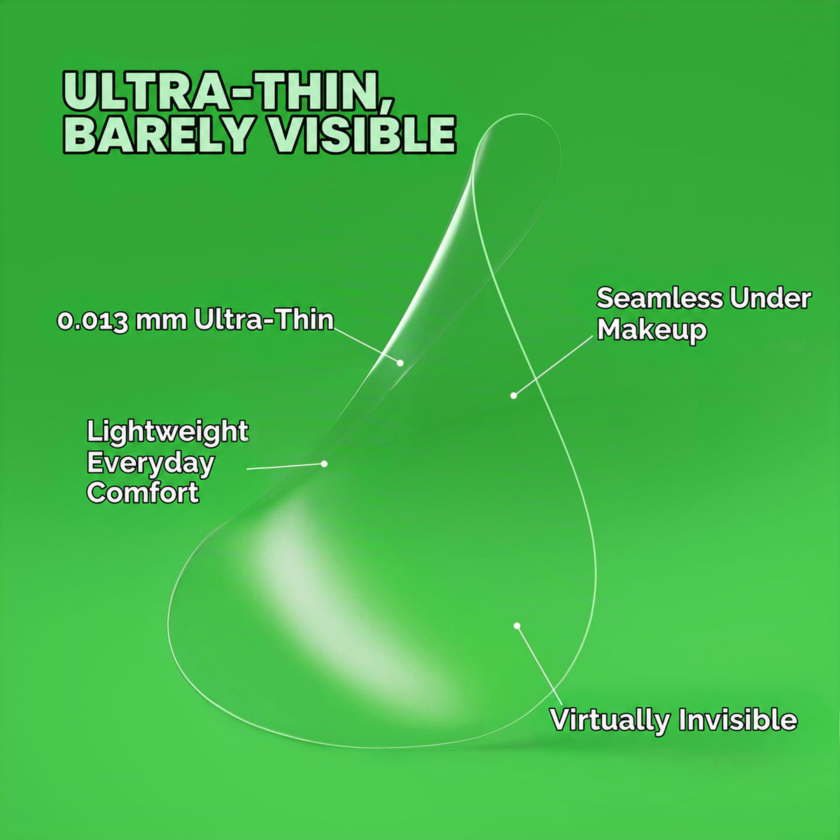 ✨🌿 Invisible Ultra-Thin Pimple Patches for Face – 0.013mm Clear Acne & Zit Stickers Under Makeup with Sulfur, Salicylic Acid, AHA & PHA, Korean Skincare, 72 Count