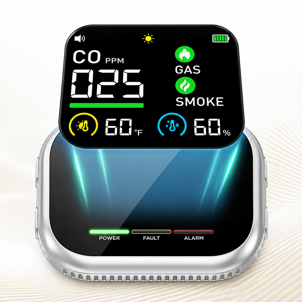 5-in-1 Portable Gas Detector Alarm