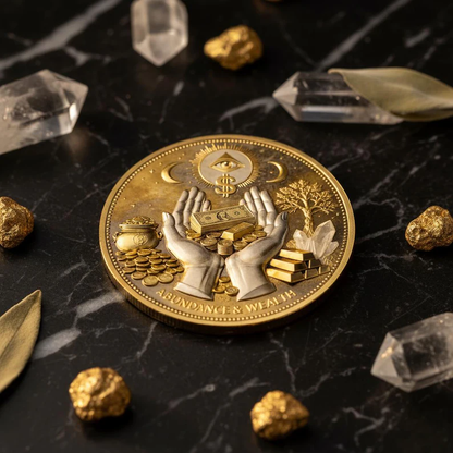 3D Wealth Prosperity Coin, All-Seeing Eye Collectible, Luck Charm, Portable Fortune, Ornaments