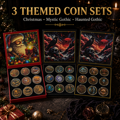 ⚜️Themed Collectible Coin Sets｜Christmas · Mystic Gothic · Haunted Gothic