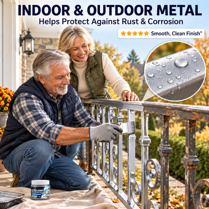 🎨 Water-Based Metallic Silver Paint for Metal Renovation