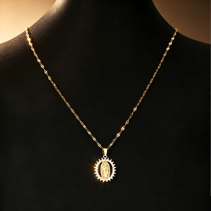 Virgin Mary Pendant Necklace