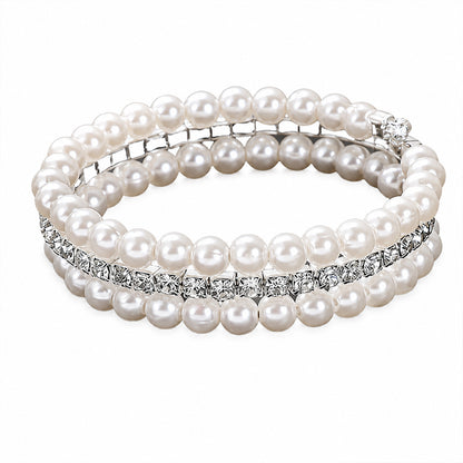 Lucky Pearl & Crystal Bracelet
