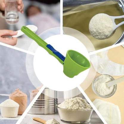 Sliding Spoon Funnel for Protein Creatine Coffee Powder