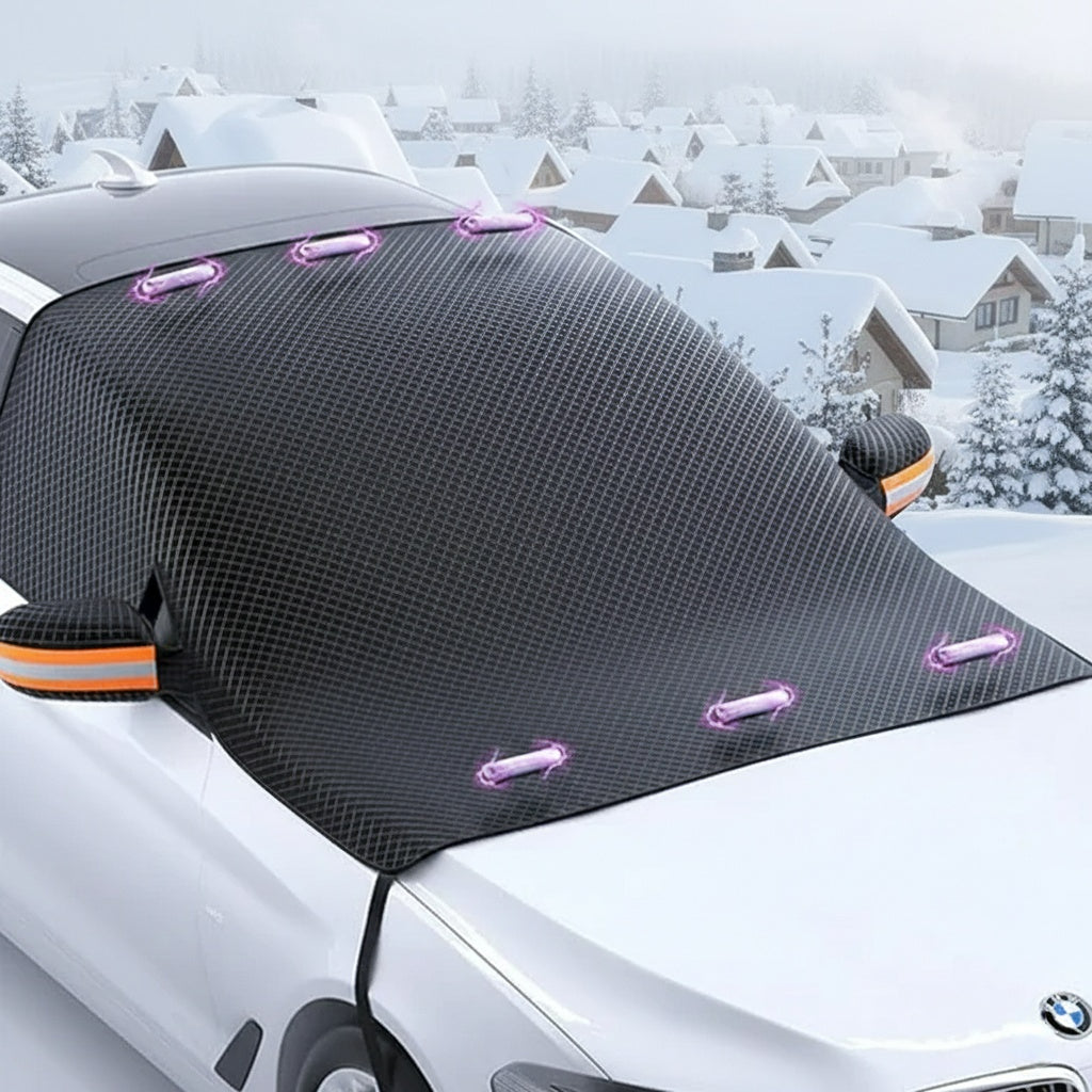 Magnetic Car Windshield Snow Cover - Windshield Cover for Ice and Snow❄️
