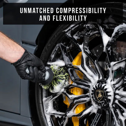 🚗🧽 Deep-Cleaning Car Wheel Brush – Flexible, Long-Reach Rim & Wheel Barrel Cleaning Tool