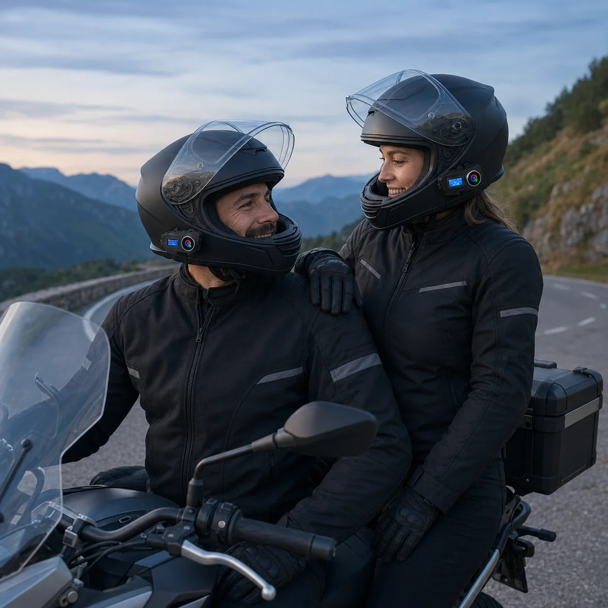 Bluetooth Helmet Intercom – Motorcycle Headset with MP3 Music Sharing