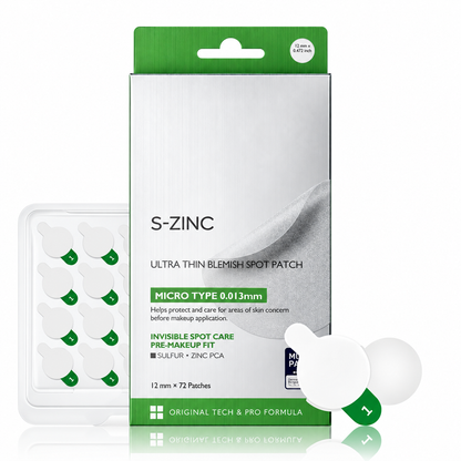 ✨🌿 Invisible Ultra-Thin Pimple Patches for Face – 0.013mm Clear Acne & Zit Stickers Under Makeup with Sulfur, Salicylic Acid, AHA & PHA, Korean Skincare, 72 Count