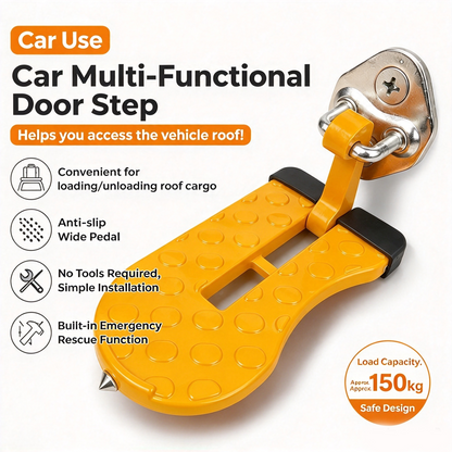Universal Car Roof Rack Step🚗Foldable Roof Rack Door Lock, Easy to Get in and Out of Car
