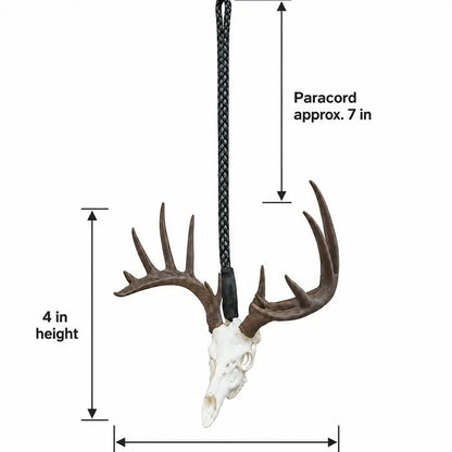 🦌Whitetail Deer Skull Rearview Mirror Hanger