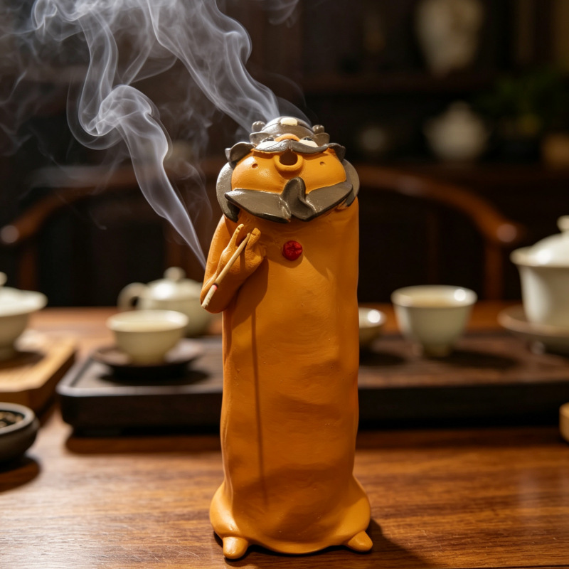 Zhong Kui Resin Incense Holder — Art, Character & Atmosphere