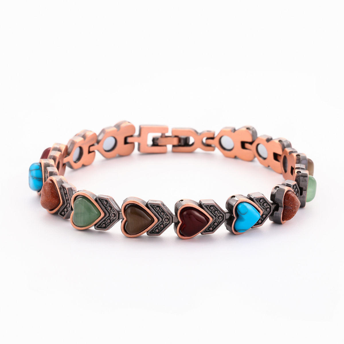 Copper Bracelet for Women, Pure Copper Magnetic Bracelets, Natural Unique Gemstone