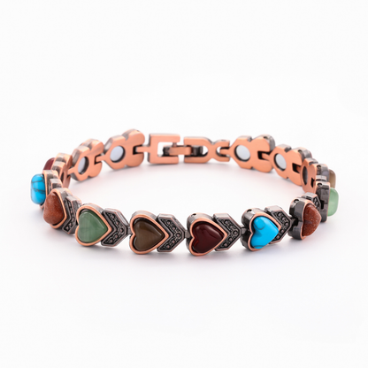 Copper Bracelet for Women, Pure Copper Magnetic Bracelets, Natural Unique Gemstone