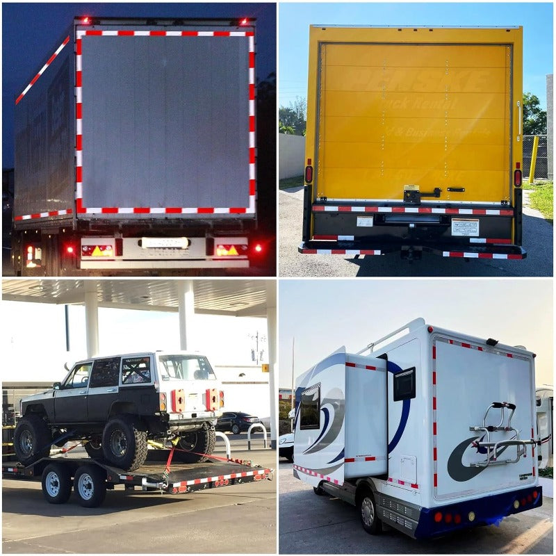 🚚✨ High-Visibility Reflective Safety Tape – Waterproof, Self-Adhesive Warning Tape for Trucks, Trailers & Vehicles