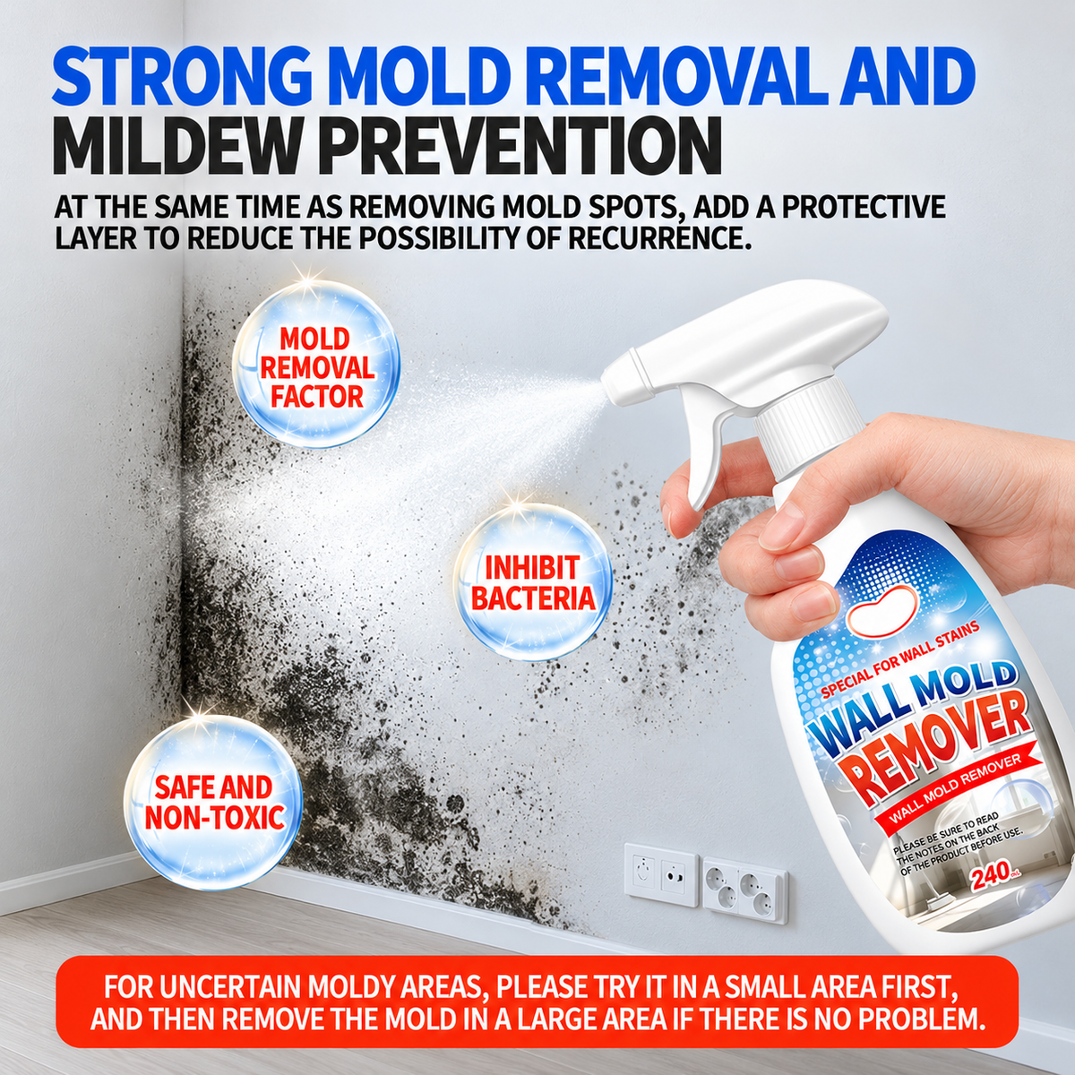 🧼 Fast Acting Anti-Mold Wall Cleaner Spray