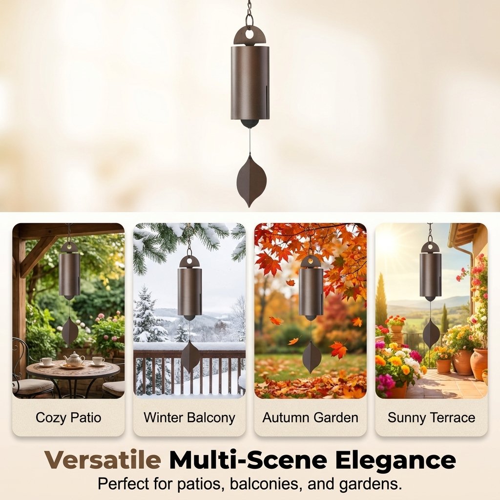 🔔 Deep Resonance Wind Bell – Rich-Tone Outdoor Garden Chime