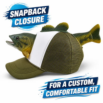 Three‑Dimensional Animal Trout Decor Fishing Hat