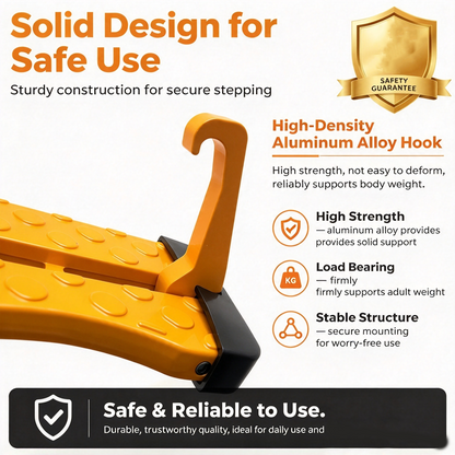 Universal Car Roof Rack Step🚗Foldable Roof Rack Door Lock, Easy to Get in and Out of Car