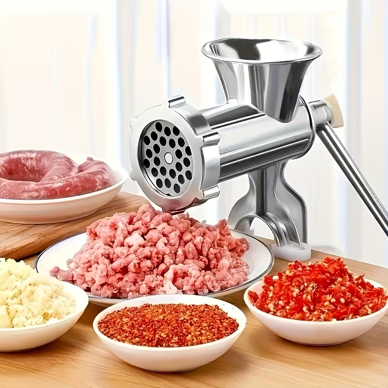 Home Hand Crank Meat Grinder and Sausage Stuffer