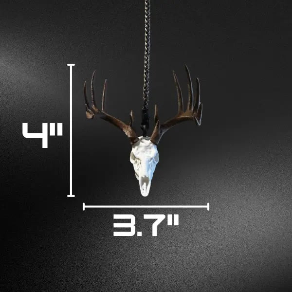 🦌Whitetail Deer Skull Rearview Mirror Hanger