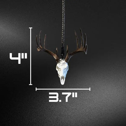 🦌Whitetail Deer Skull Rearview Mirror Hanger