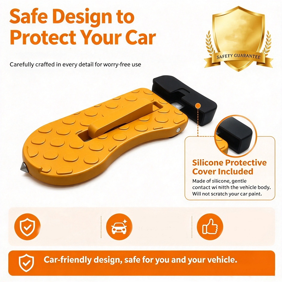 Universal Car Roof Rack Step🚗Foldable Roof Rack Door Lock, Easy to Get in and Out of Car