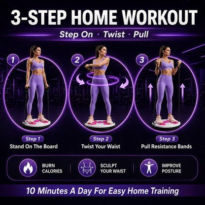 Waist Twisting Balance Board – Massage, Exercise, Fat Burning & Circulation Support