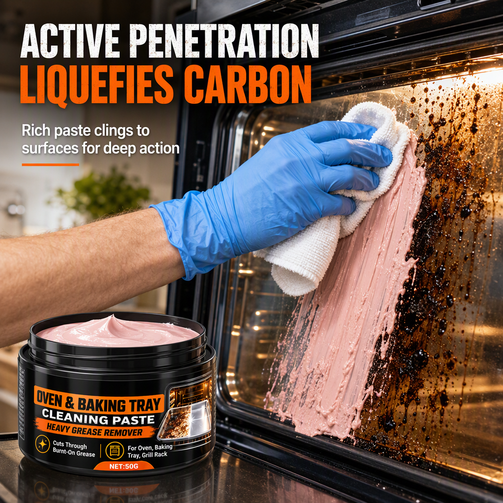 🔥🧽 Erase Burnt Grease Instantly! – Heavy-Duty Cleaning Paste ✨