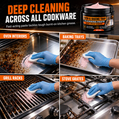 🔥🧽 Erase Burnt Grease Instantly! – Heavy-Duty Cleaning Paste ✨