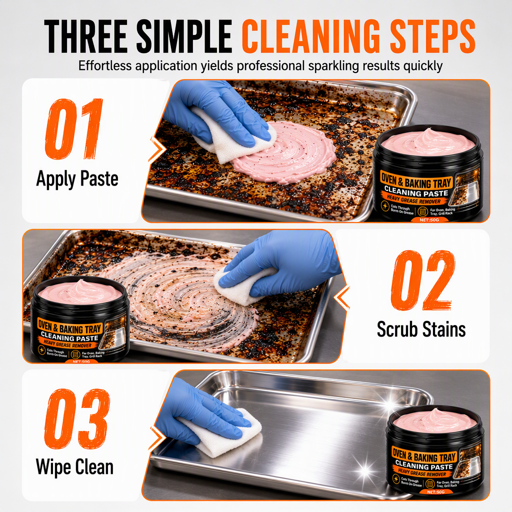 🔥🧽 Erase Burnt Grease Instantly! – Heavy-Duty Cleaning Paste ✨