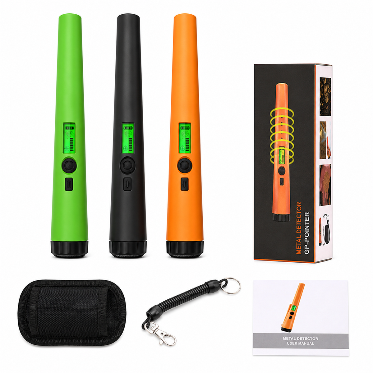 🔍 Handheld Waterproof Metal Detector Pinpointer - 360° Side Scan Gold Digger
