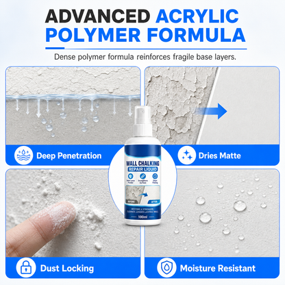🥳Wall Repair Solution—prevents chalking, provides deep adhesion, and is waterproof✅